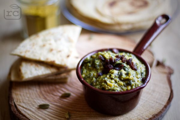 Rezept für schnelles Dal mit Spinat und Roten Linsen